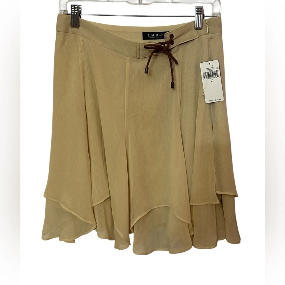NWT Lauren Ralph Lauren
Crinkle Georgette Skirt Size 4 - Picture 2 of 9